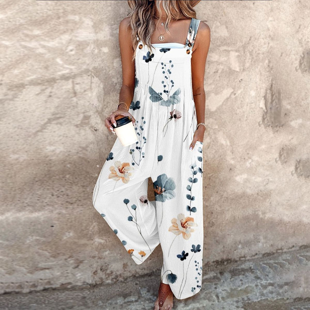 Lisa | Comfortable Printed Dungarees