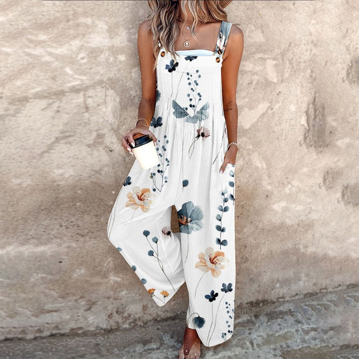Lisa | Comfortable Printed Dungarees