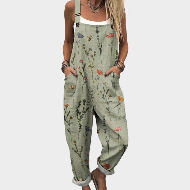 Heidi | Comfortable Printed Dungarees