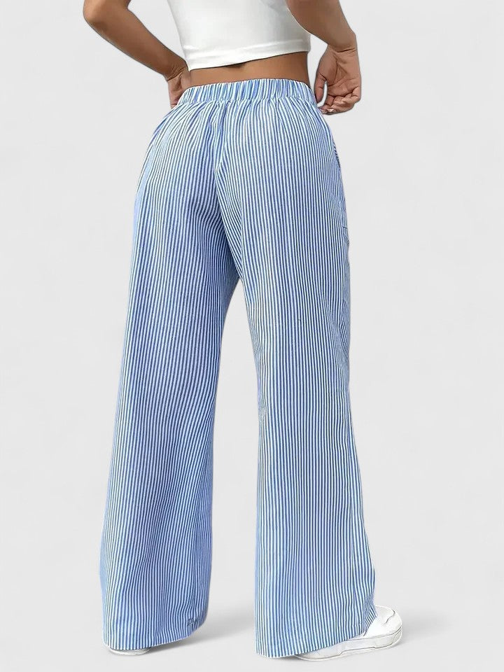 Birgit | Comfortable Wide Leg Trousers with Elegant Details