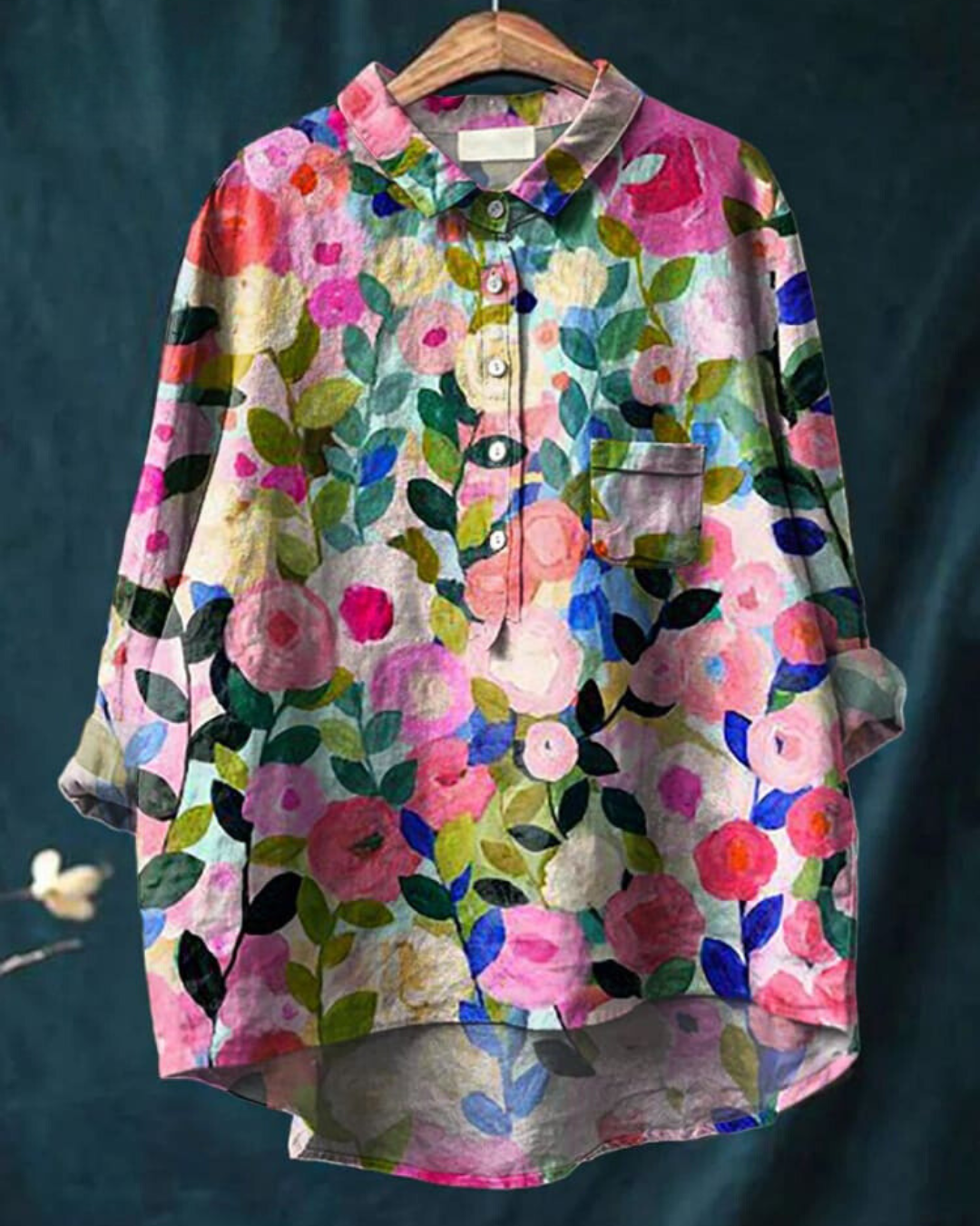 Amber | Blouse with Floral Pattern