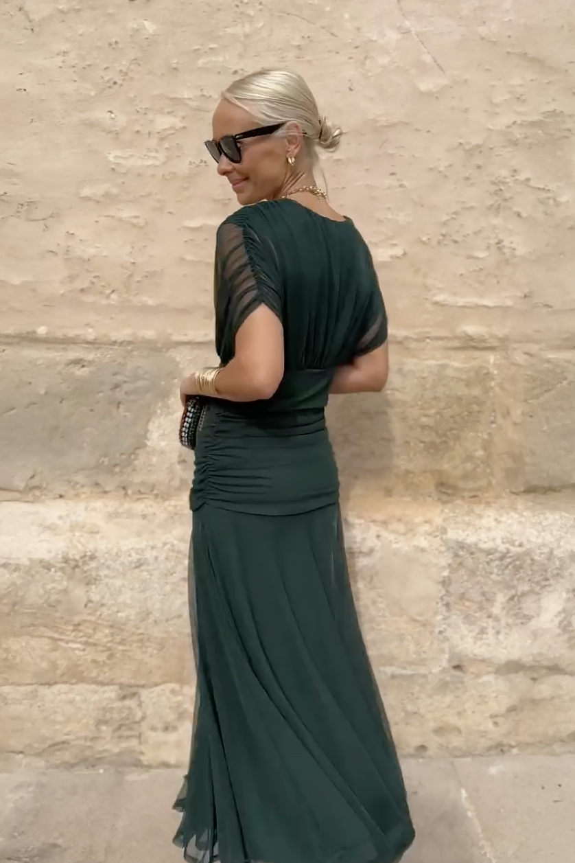 Rosamund | Elegant Maxi Dress for Formal Occasions with V-Neck