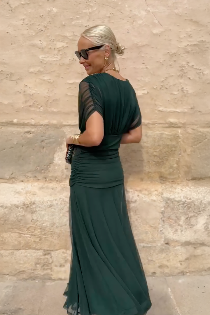 Rosamund | Elegant Maxi Dress for Formal Occasions with V-Neck