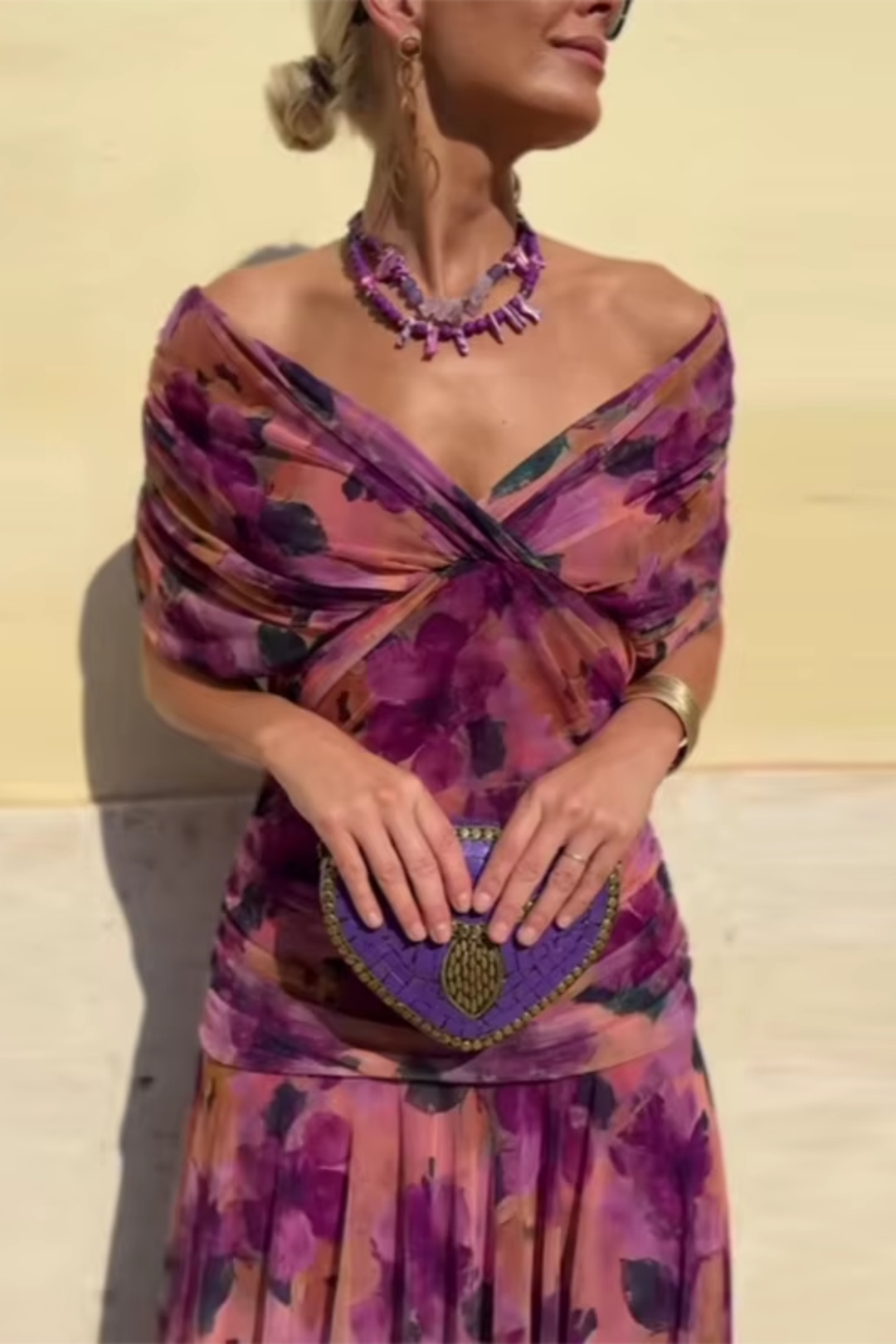 Rosamund | Elegant Maxi Dress for Formal Occasions with V-Neck