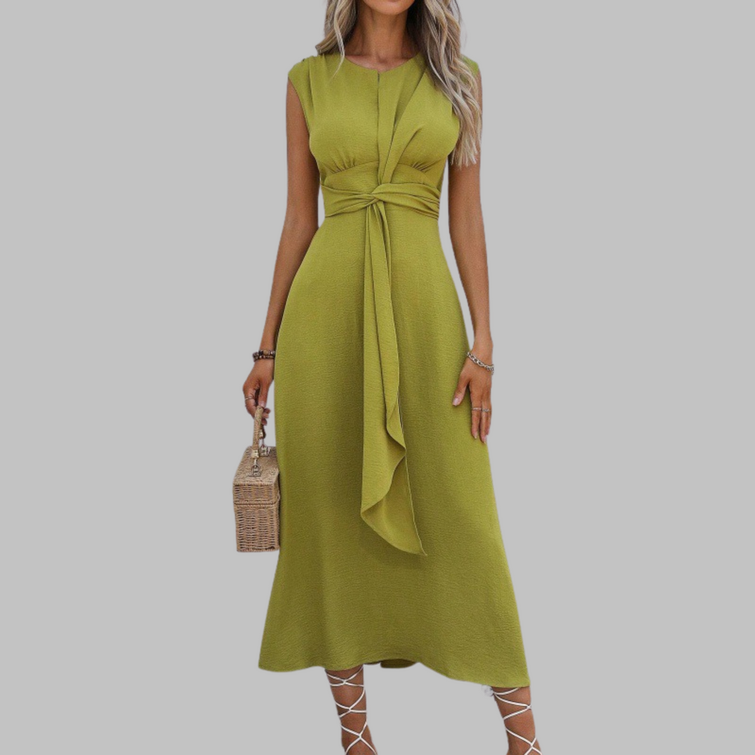 Reese | Elegant Sleeveless Round Neck Maxi Dress