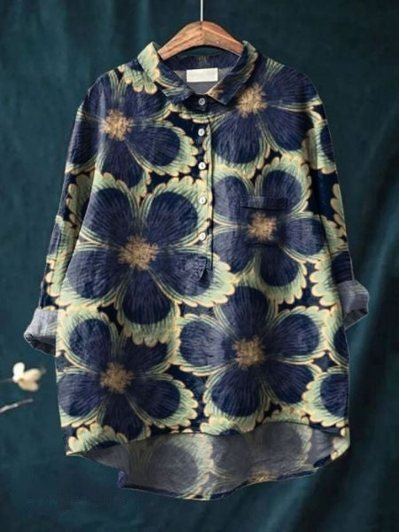 Amber | Blouse with Floral Pattern