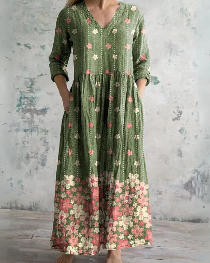 Clara | Comfort Floral Maxi Dress