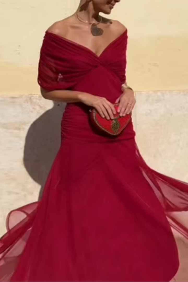 Rosamund | Elegant Maxi Dress for Formal Occasions with V-Neck