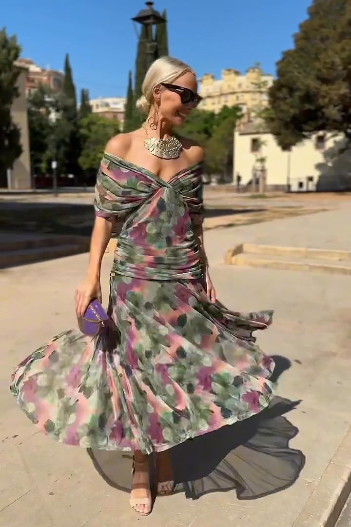 Rosamund | Elegant Maxi Dress for Formal Occasions with V-Neck