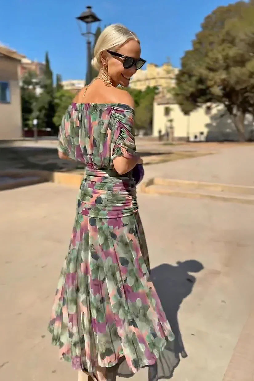 Rosamund | Elegant Maxi Dress for Formal Occasions with V-Neck