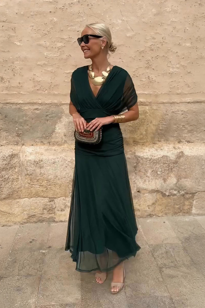 Rosamund | Elegant Maxi Dress for Formal Occasions with V-Neck