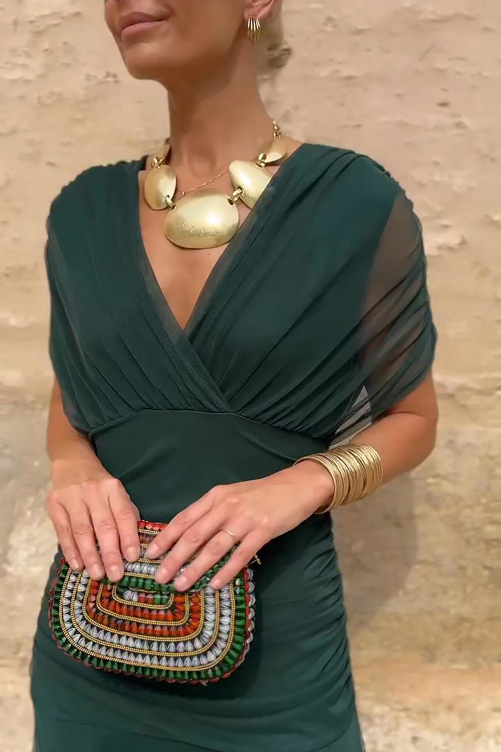 Rosamund | Elegant Maxi Dress for Formal Occasions with V-Neck