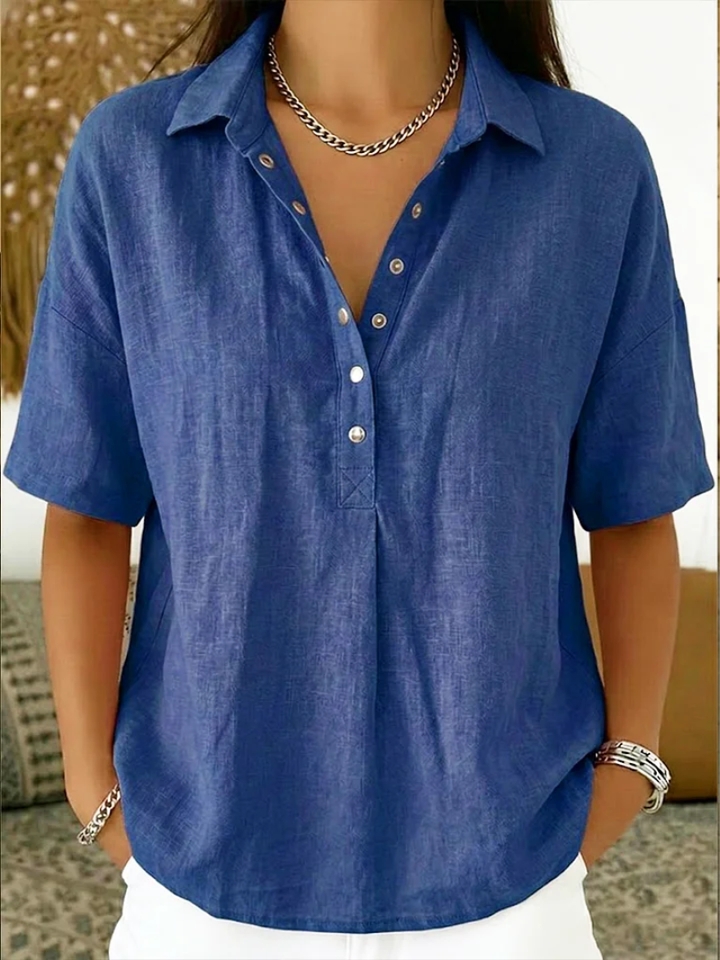 Pabasara | Blouse with Collar and Button