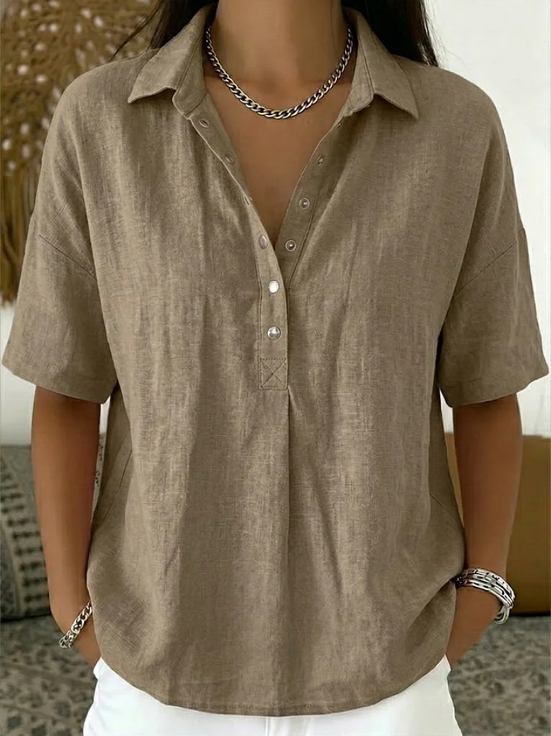Pabasara | Blouse with Collar and Button