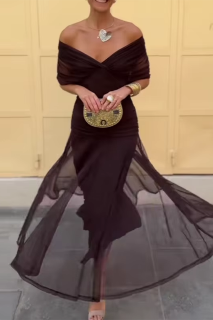 Rosamund | Elegant Maxi Dress for Formal Occasions with V-Neck