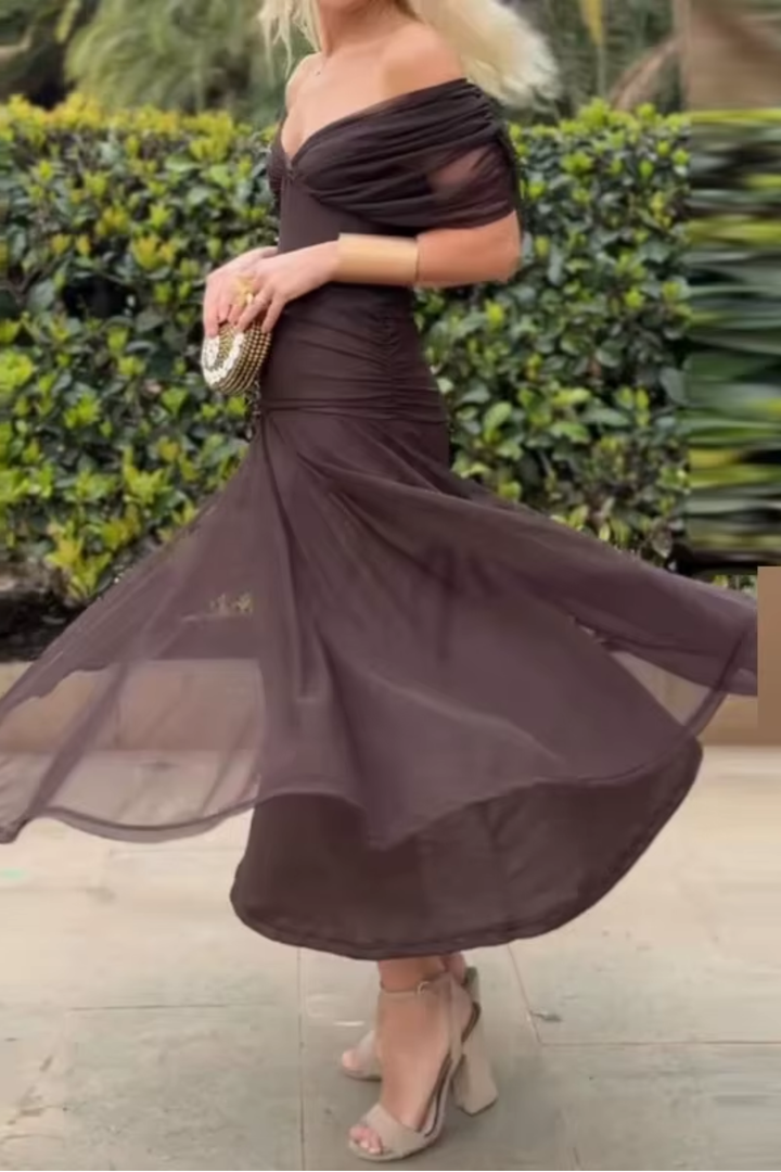 Rosamund | Elegant Maxi Dress for Formal Occasions with V-Neck