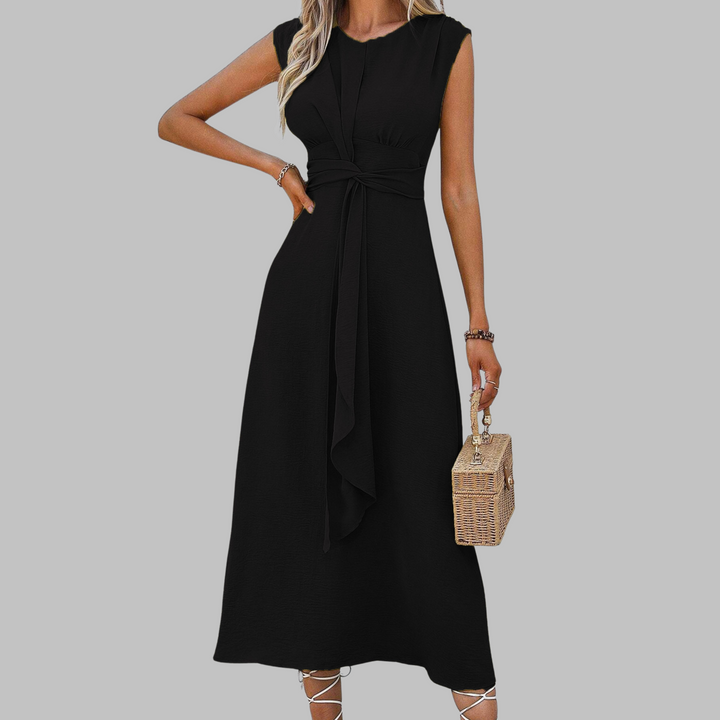 Reese | Elegant Sleeveless Round Neck Maxi Dress