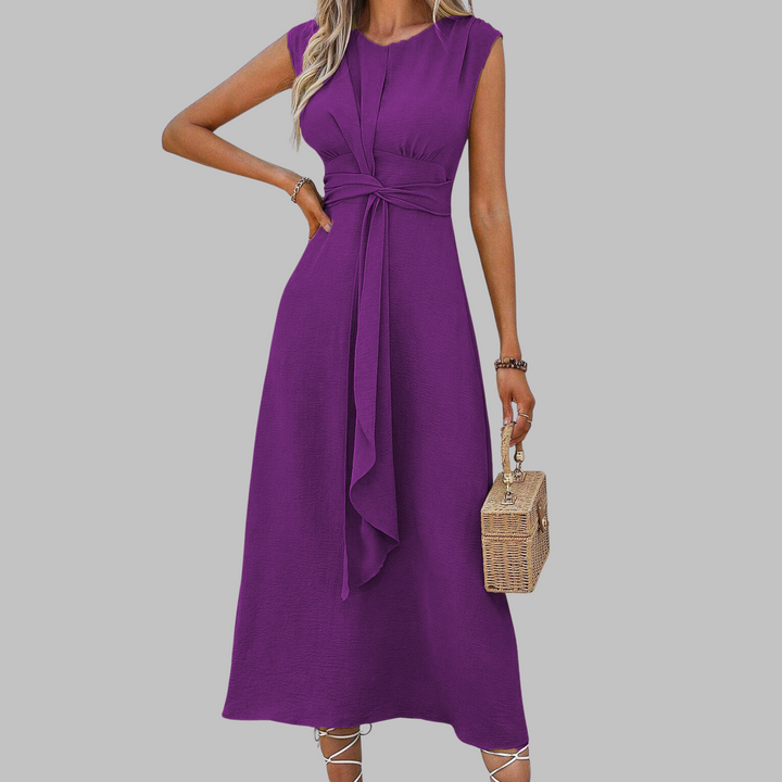 Reese | Elegant Sleeveless Round Neck Maxi Dress