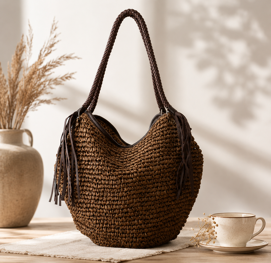 Rosie | The Tassel Hobo Tote