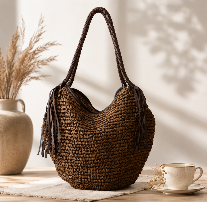 Rosie | The Tassel Hobo Tote