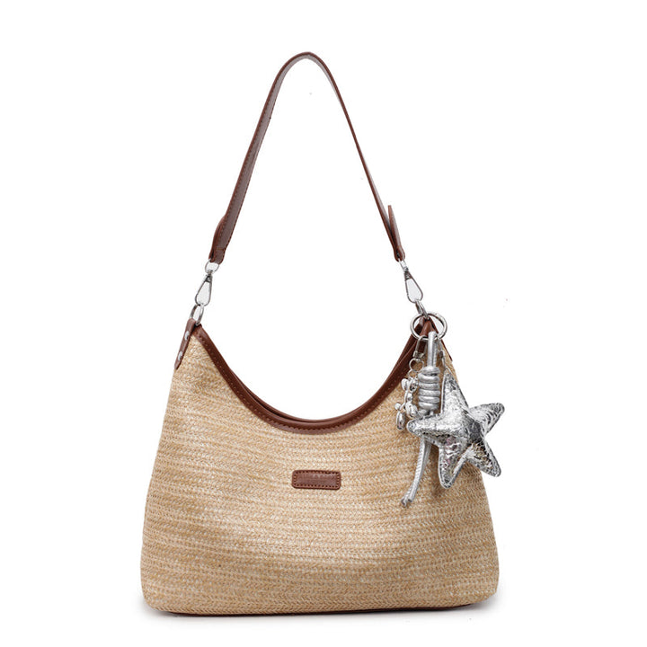 Angela | Striped Boho Shoulder Bag