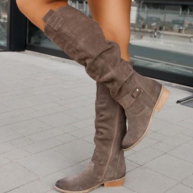 Zavira | Elegant Warm Suede Boots
