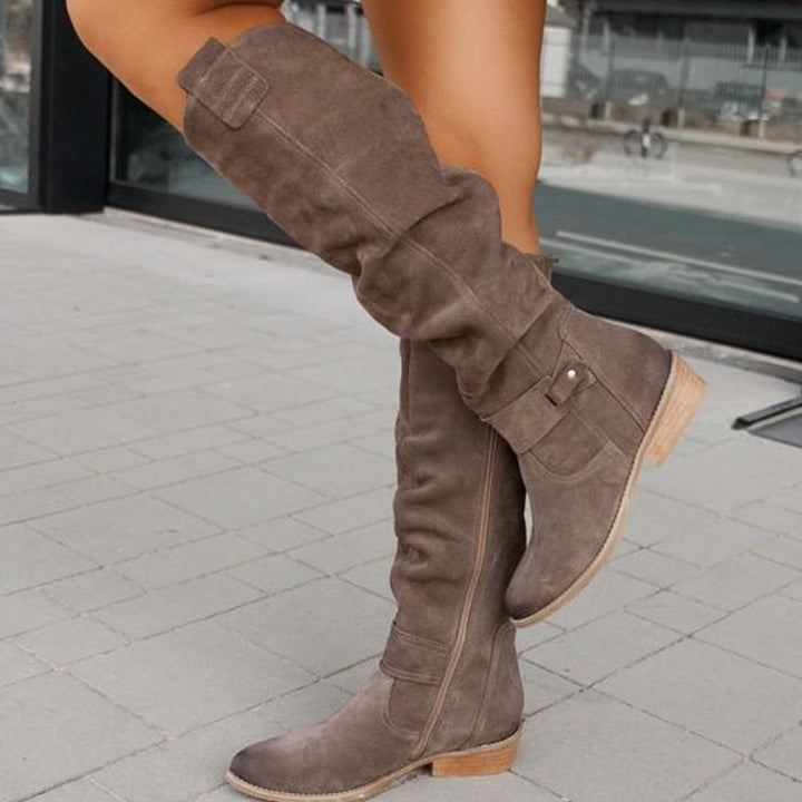 Zavira | Elegant Warm Suede Boots