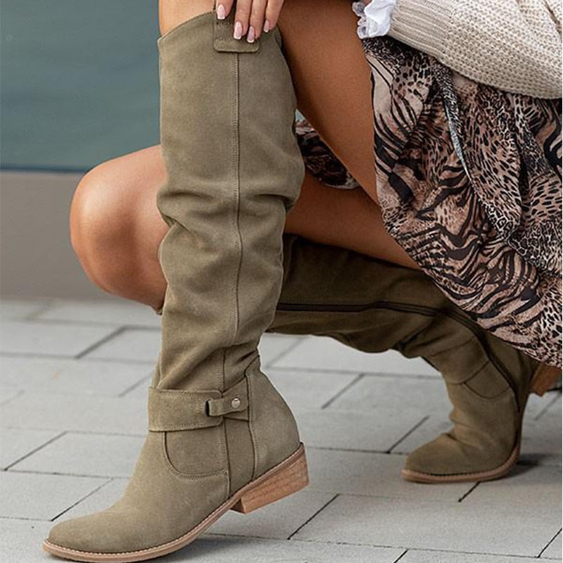 Zavira | Elegant Warm Suede Boots