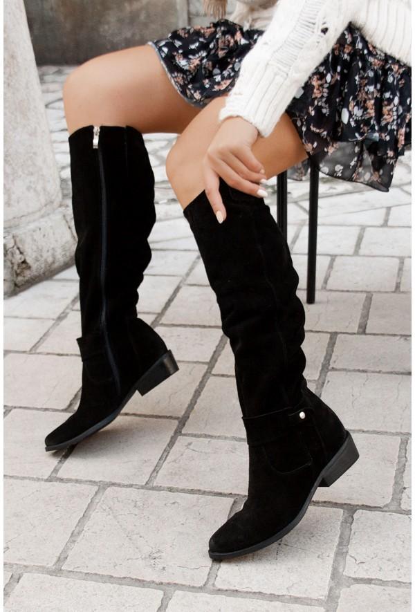 Zavira | Elegant Warm Suede Boots