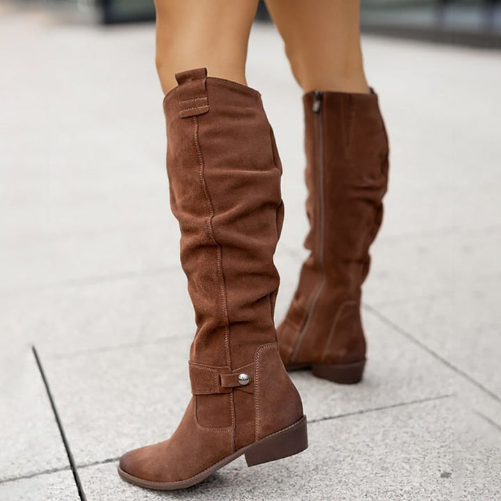 Zavira | Elegant Warm Suede Boots
