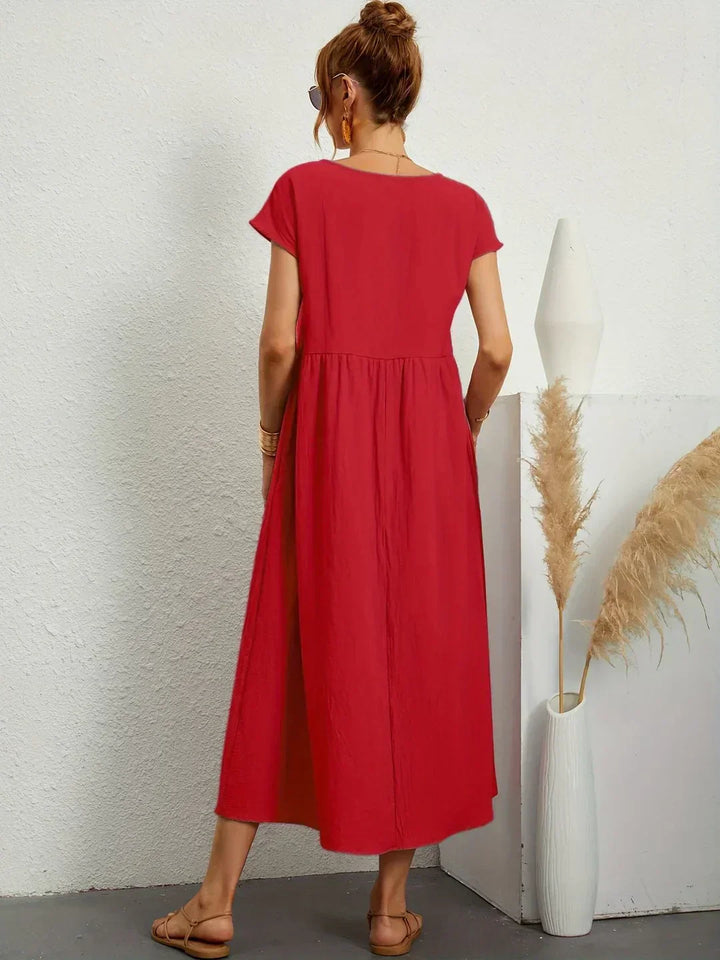 Evi | Flowing Midi Dress Timeless Elegance