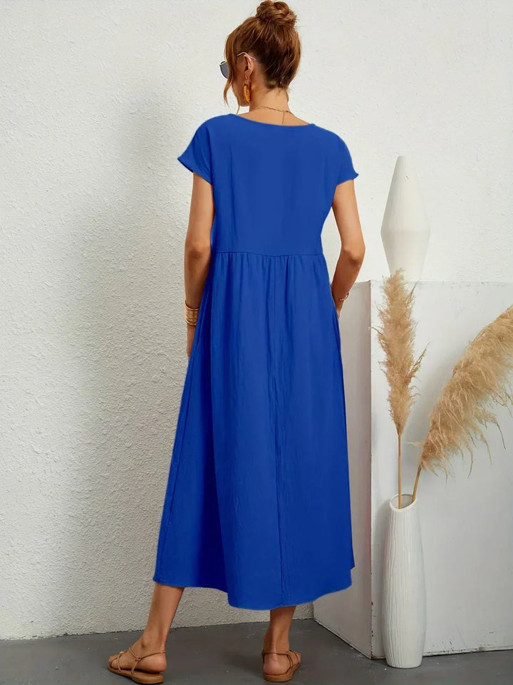 Evi | Flowing Midi Dress Timeless Elegance