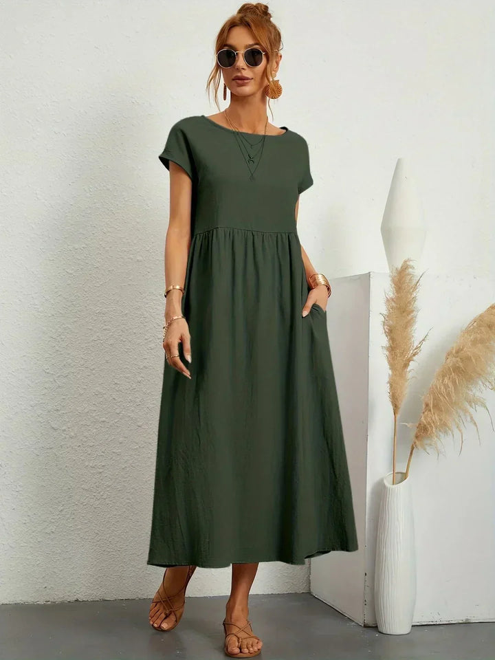 Evi | Flowing Midi Dress Timeless Elegance