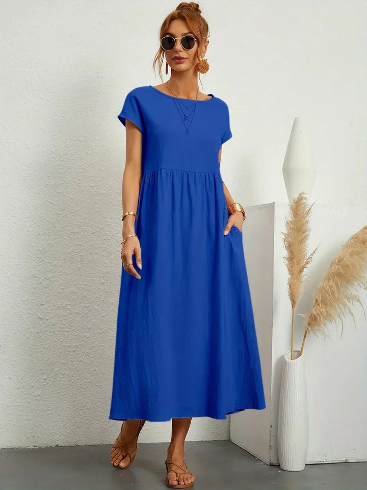 Evi | Flowing Midi Dress Timeless Elegance