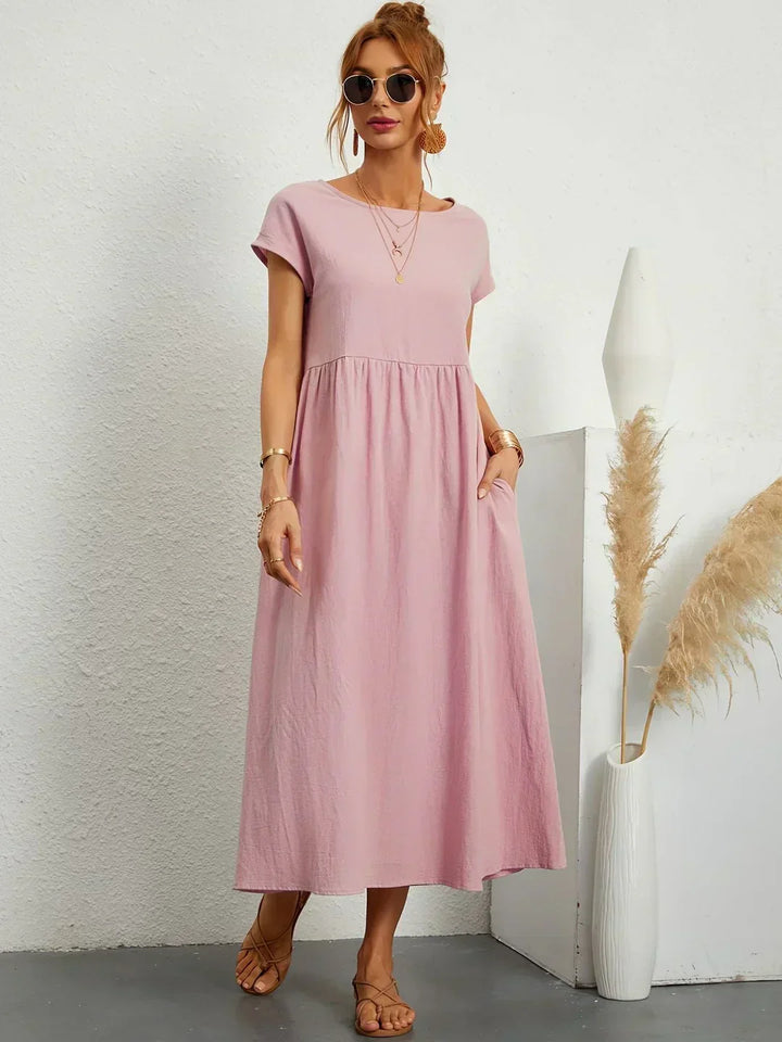 Evi | Flowing Midi Dress Timeless Elegance