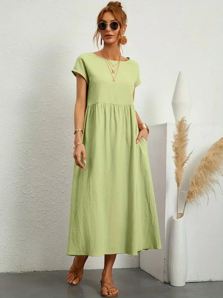 Evi | Flowing Midi Dress Timeless Elegance