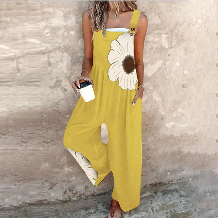 Lisa | Comfortable Printed Dungarees