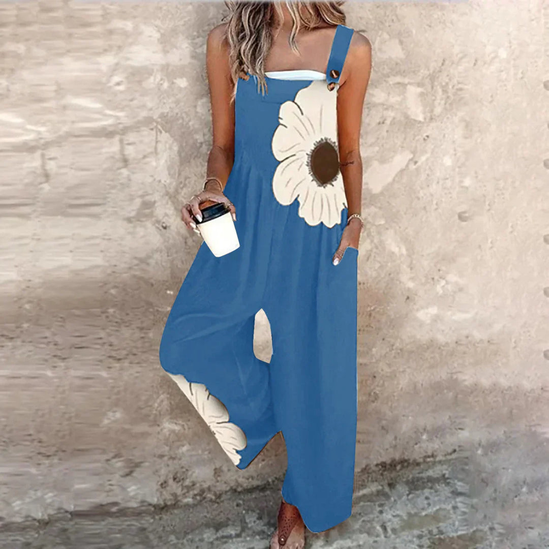 Lisa | Comfortable Printed Dungarees