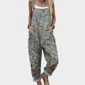 Brigit | Comfortable Printed Dungarees