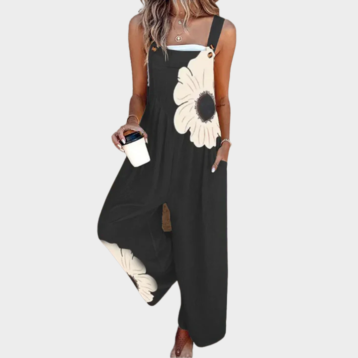 Lisa | Comfortable Printed Dungarees