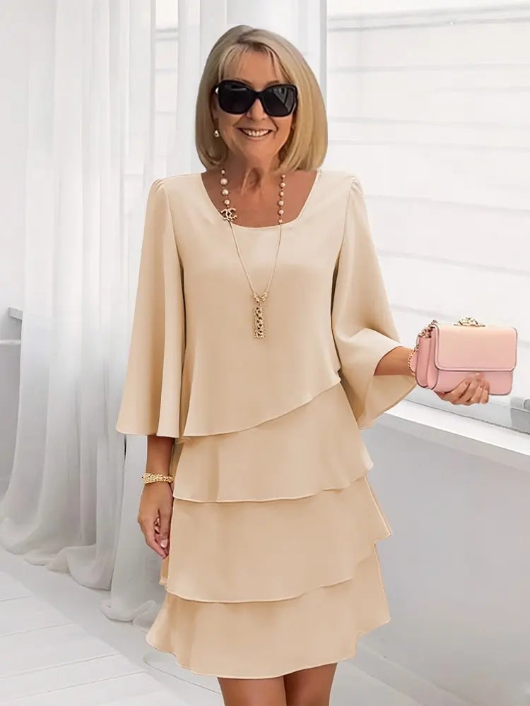 Meike | Elegant Comfort Ruffle Dress