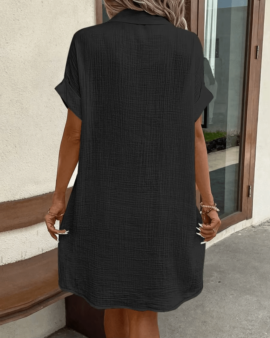 Luz | Comfortable Shirt Dress with Buttons