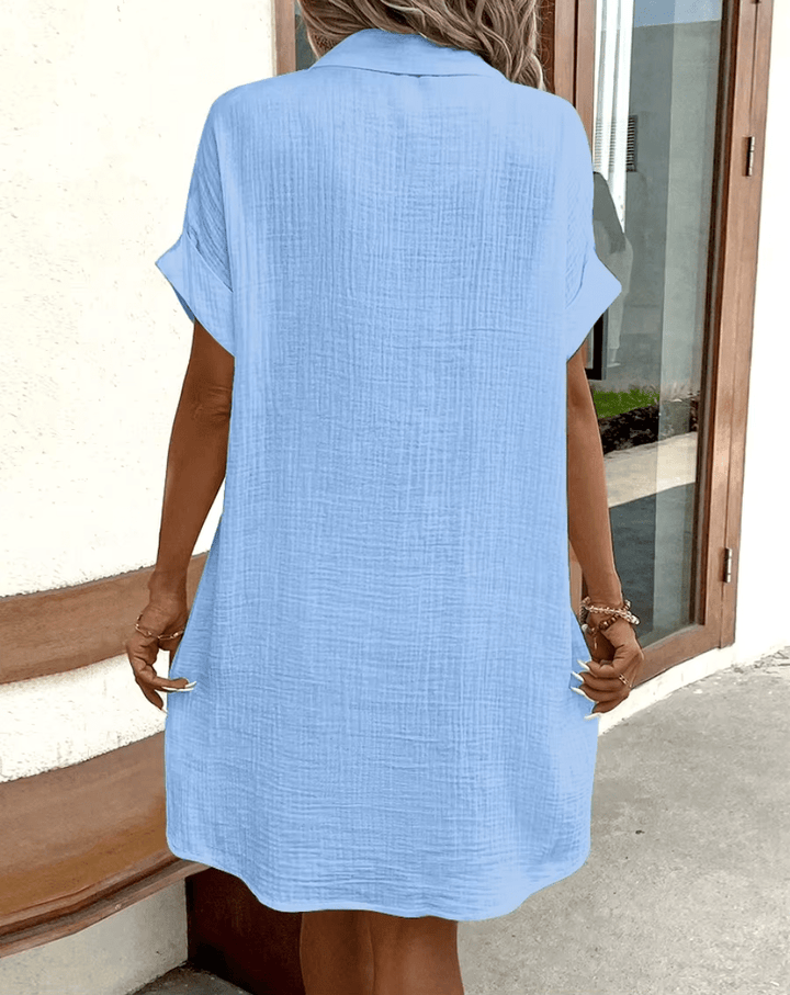 Luz | Comfortable Shirt Dress with Buttons
