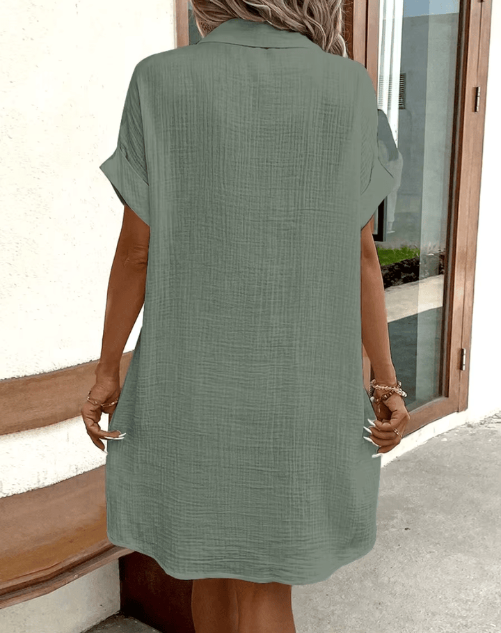 Luz | Comfortable Shirt Dress with Buttons
