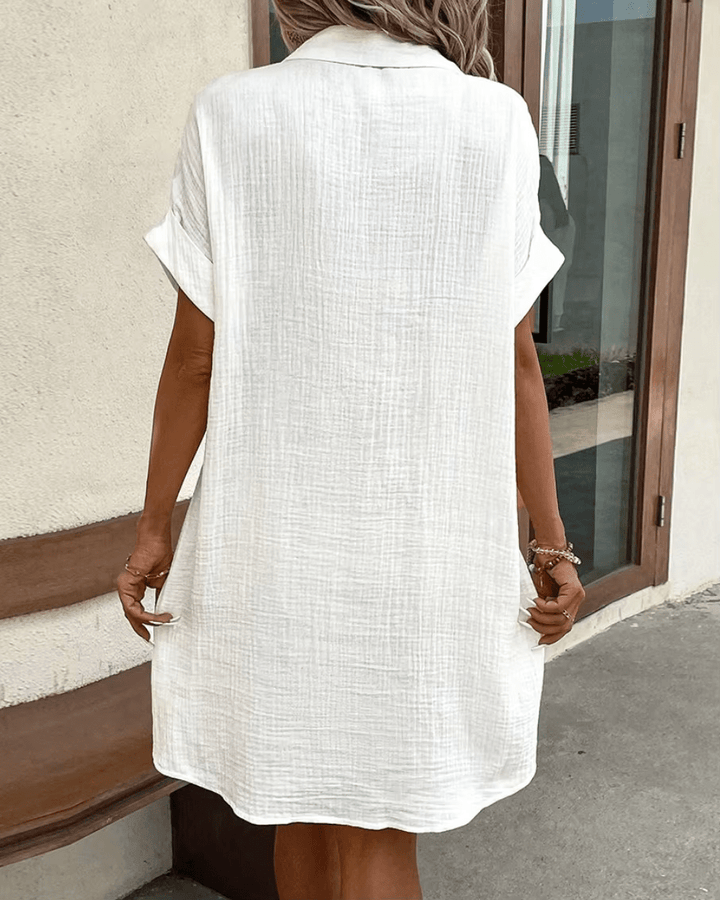Luz | Comfortable Shirt Dress with Buttons