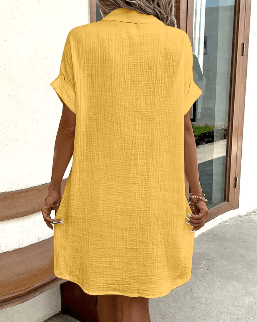 Luz | Comfortable Shirt Dress with Buttons