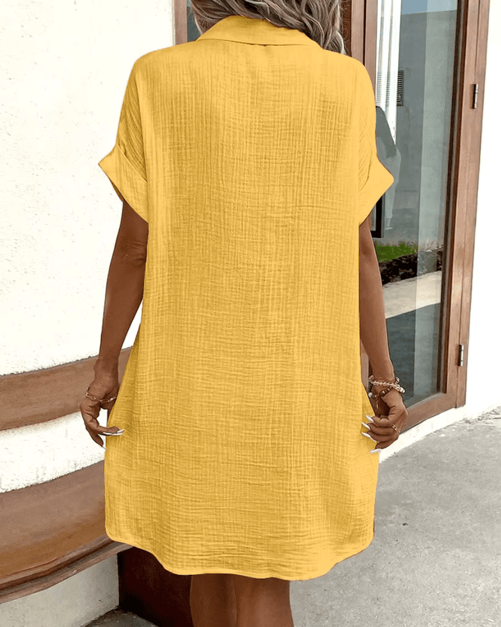 Luz | Comfortable Shirt Dress with Buttons