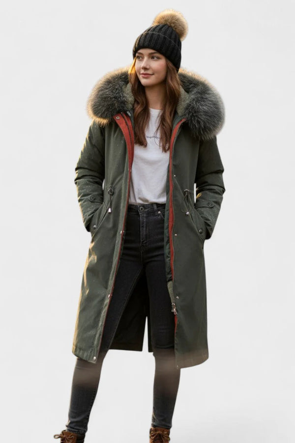 Frostra | Autumn Jacket with Hood and Soft Collar