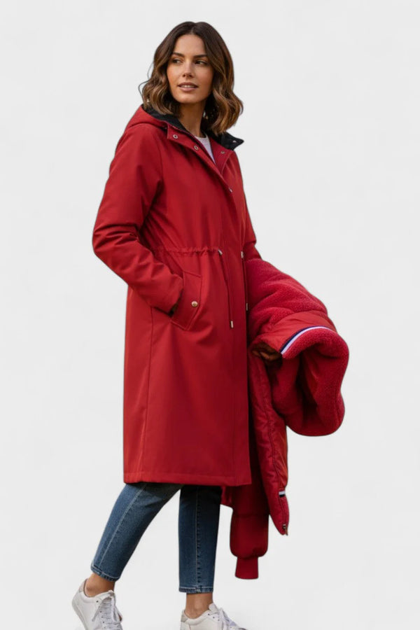 Frostra | Autumn Jacket with Hood and Soft Collar