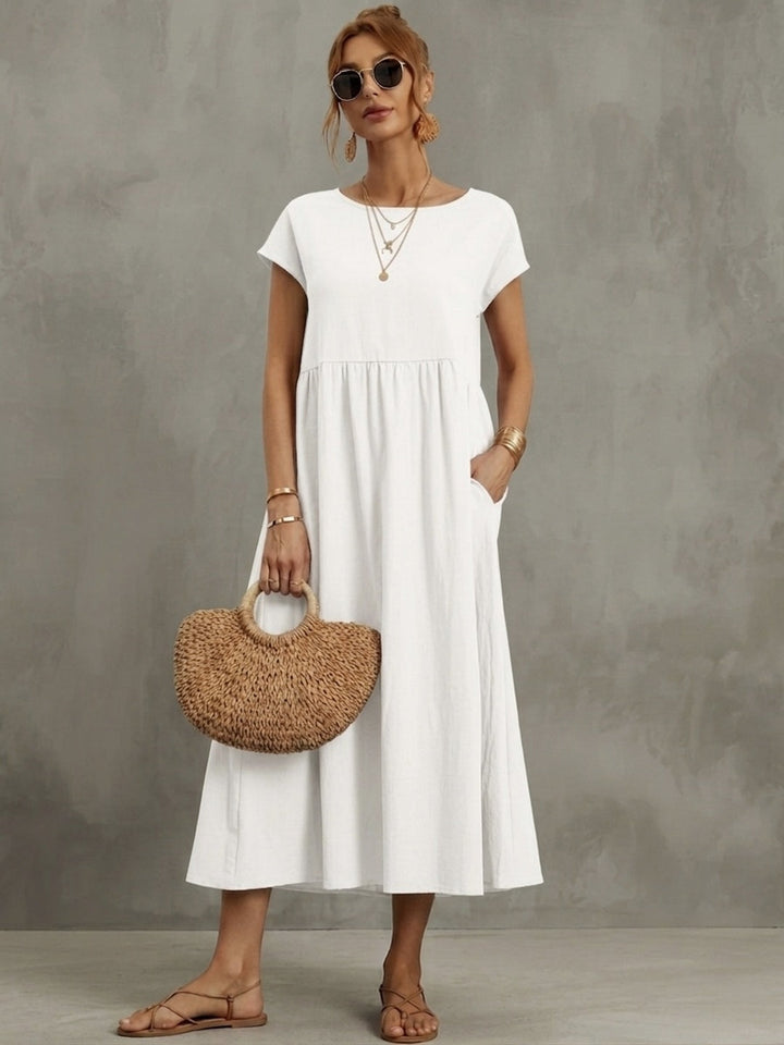 Evi | Flowing Midi Dress Timeless Elegance